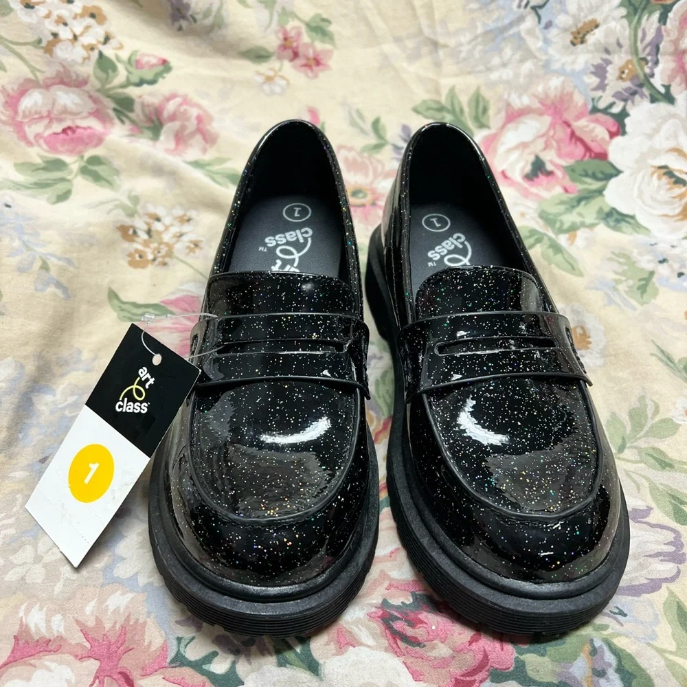 Glitter Celia slip on shoes